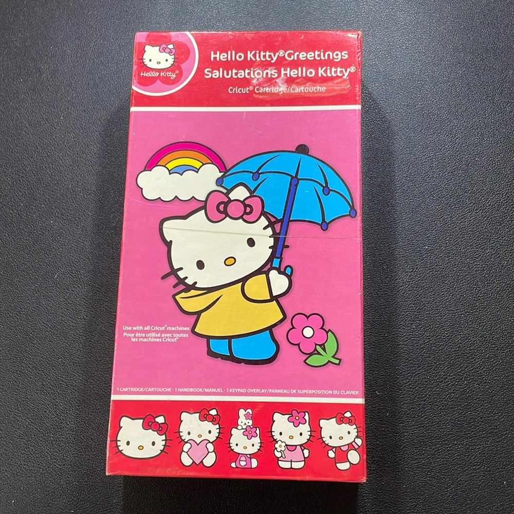 Cricut hello kitty greetings cutting cartridge